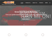 Tablet Screenshot of fireups.com